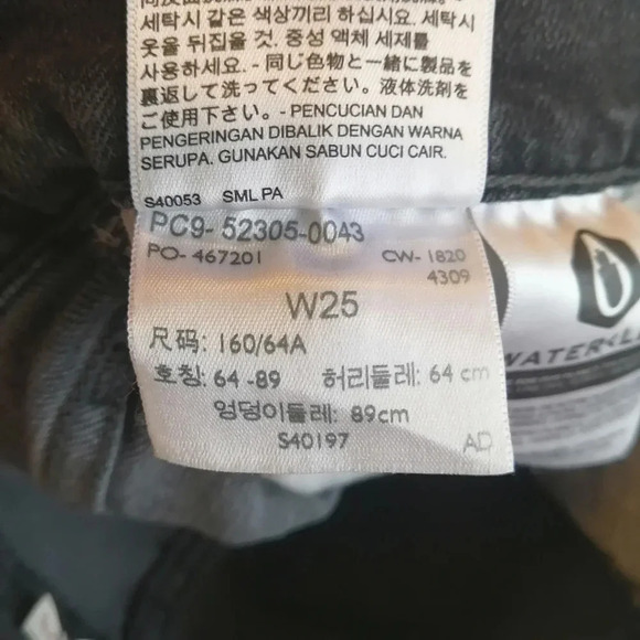 Levi's Wedgie Skinny High Rise Ankle Jeans in Jet Pack Gray Black 25 - Picture 15 of 16